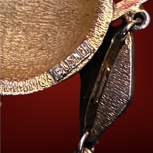 Vintage Rare Lisner Gold Tone Drop Dangle Chain Necklace - Picture 4 of 5